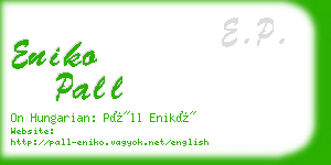 eniko pall business card